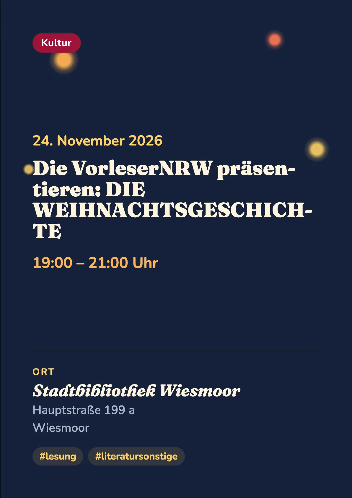 Veranstaltungsflyer