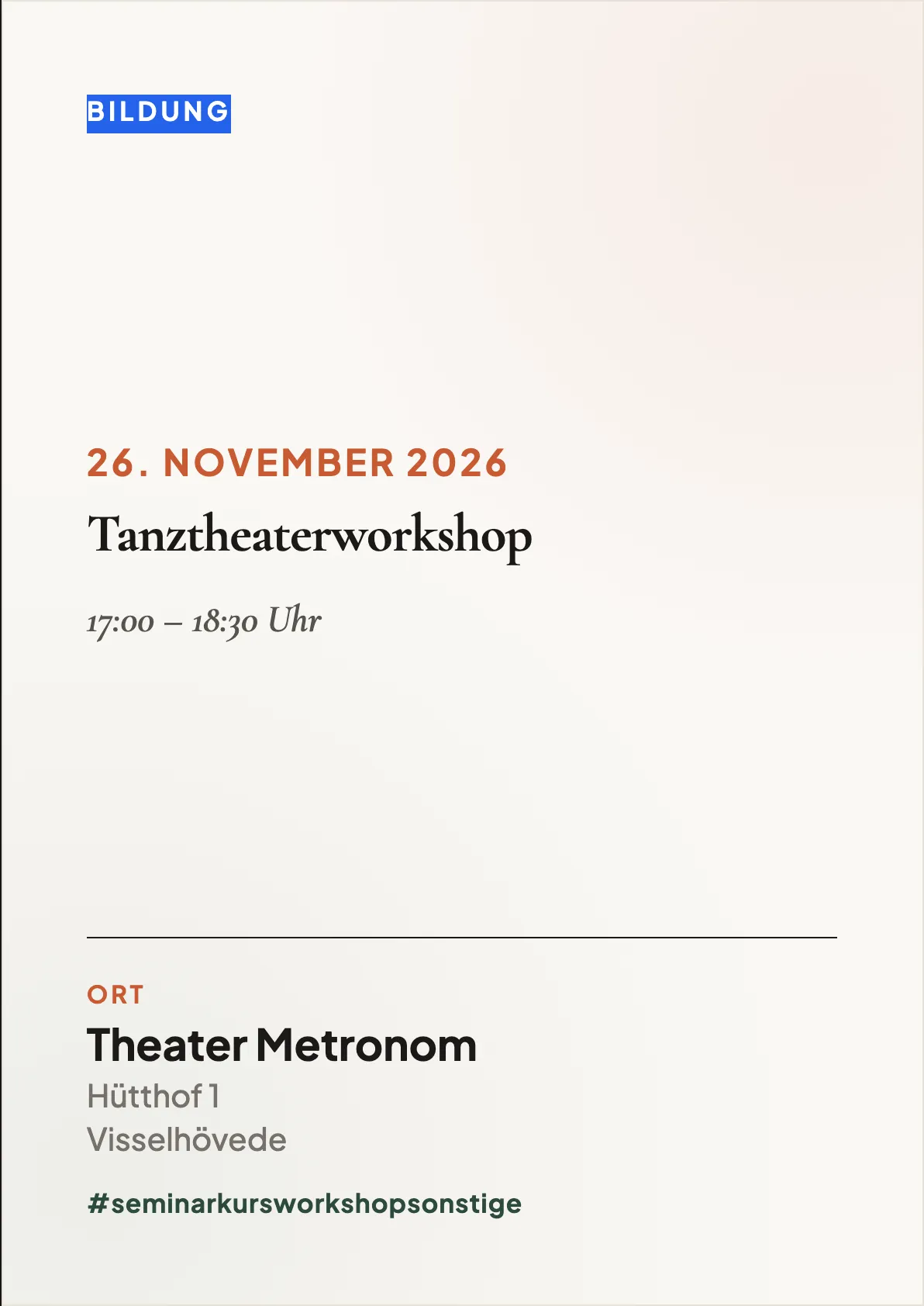 Veranstaltungsflyer