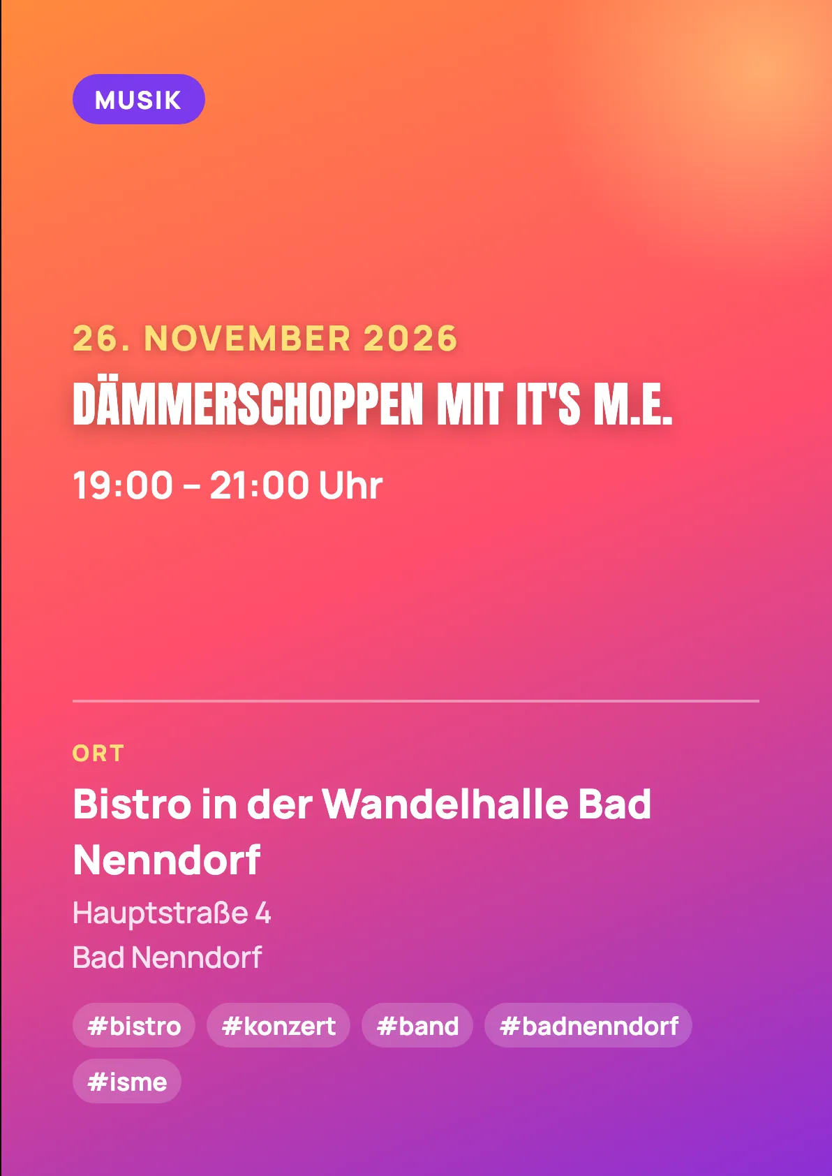 Veranstaltungsflyer