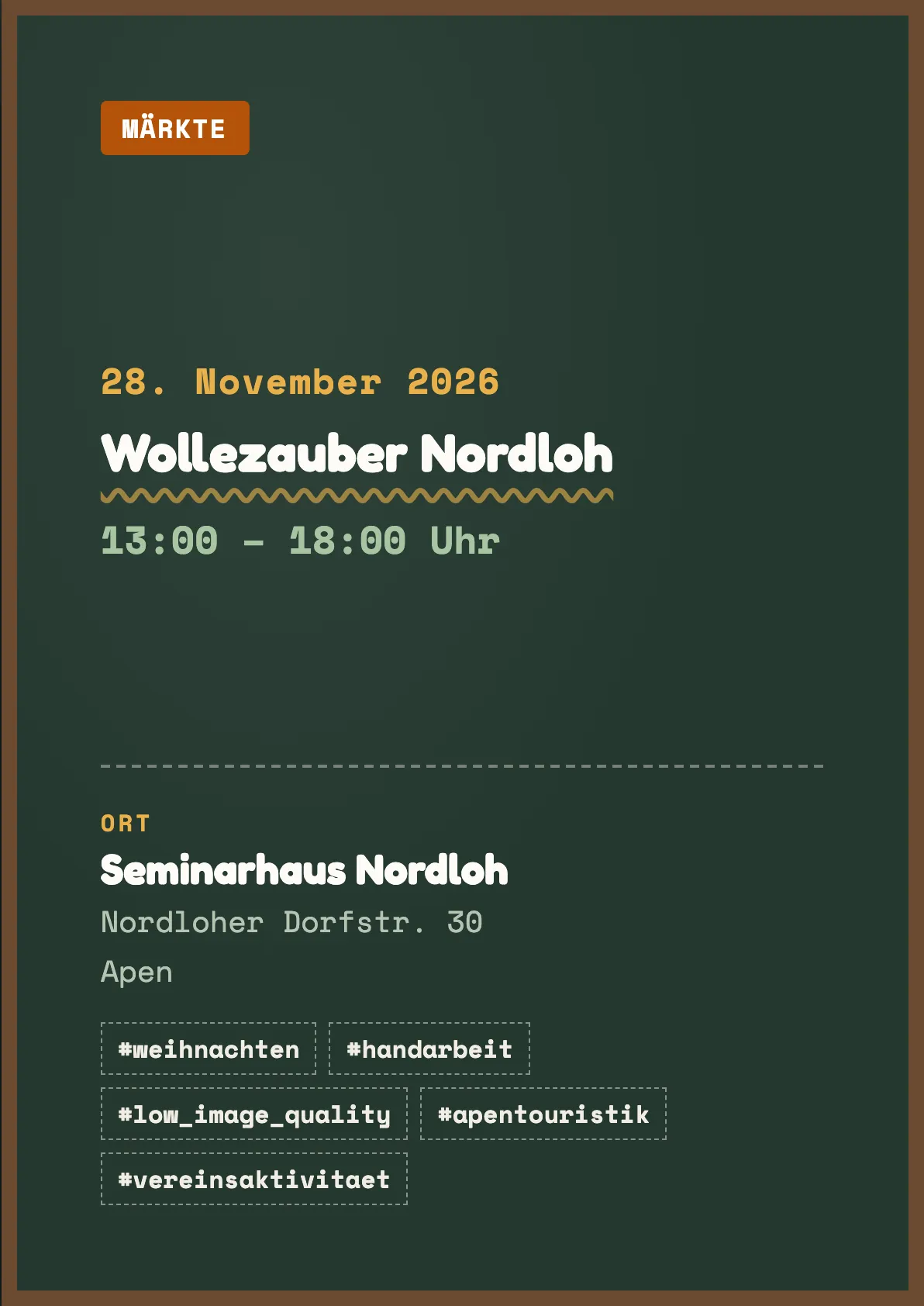 Veranstaltungsflyer