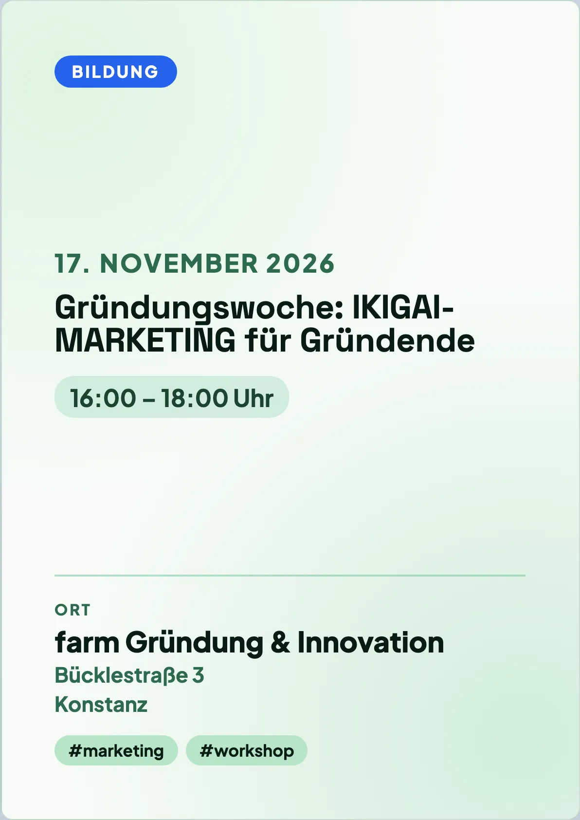 Veranstaltungsflyer