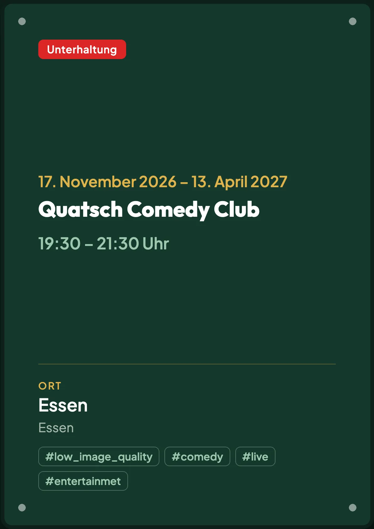 Veranstaltungsflyer