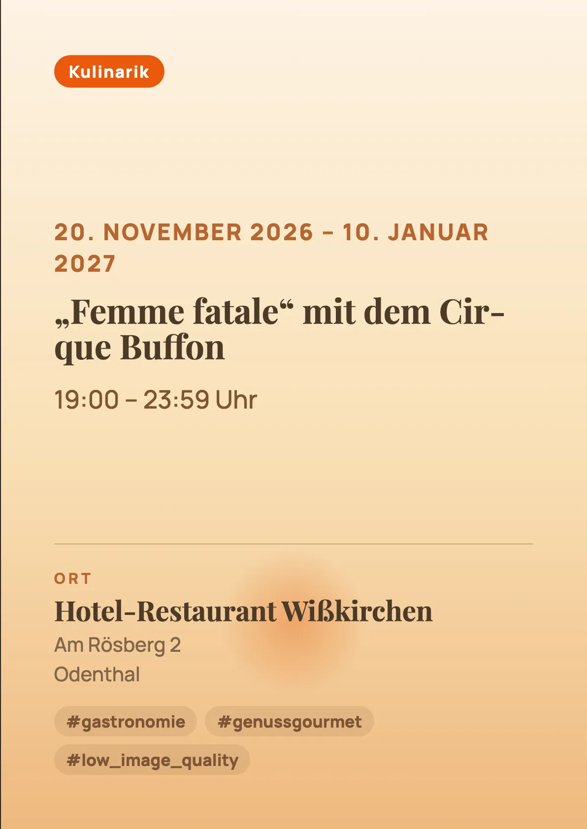 Veranstaltungsflyer