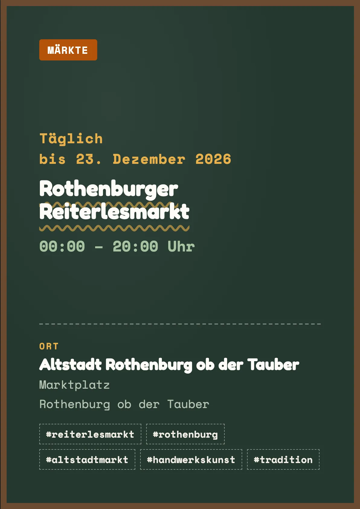 Veranstaltungsflyer