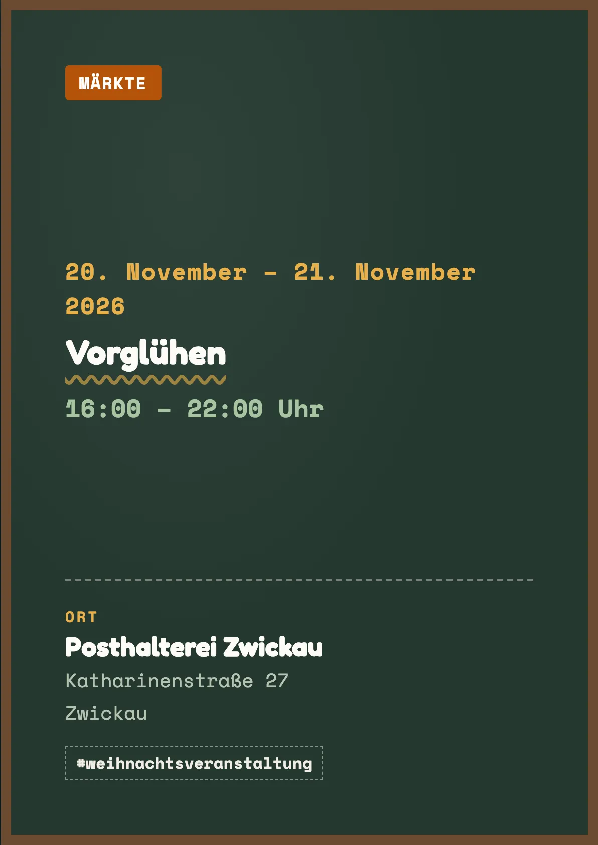 Veranstaltungsflyer
