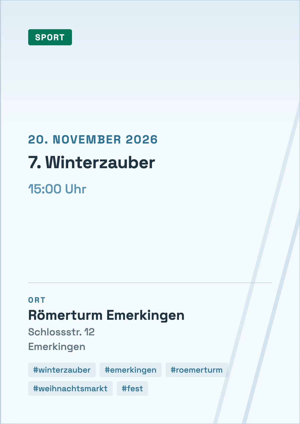 Veranstaltungsflyer