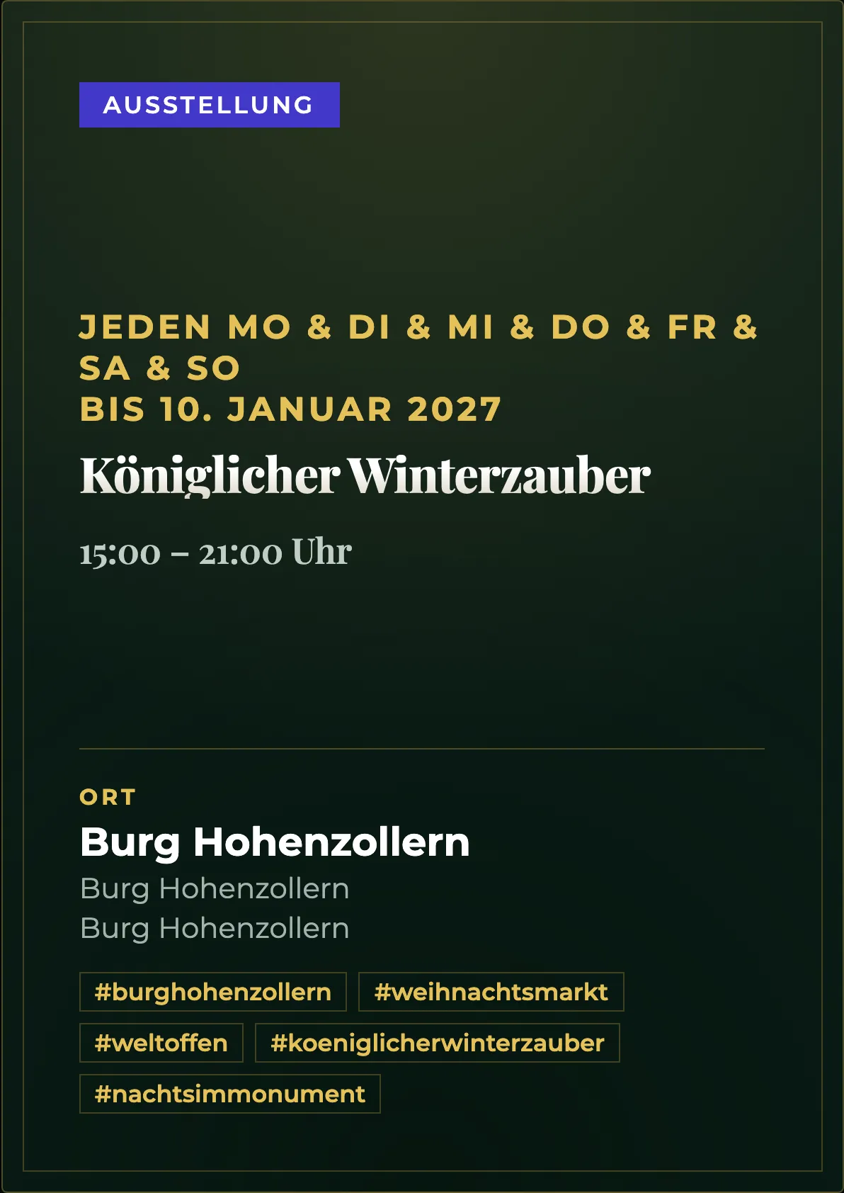 Veranstaltungsflyer