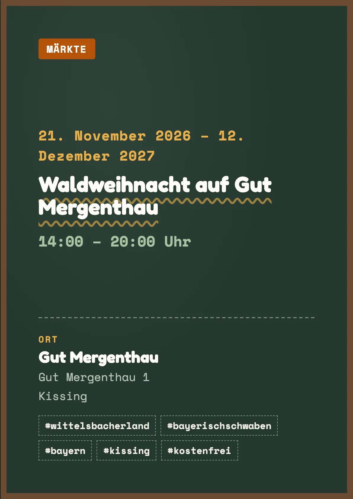 Veranstaltungsflyer