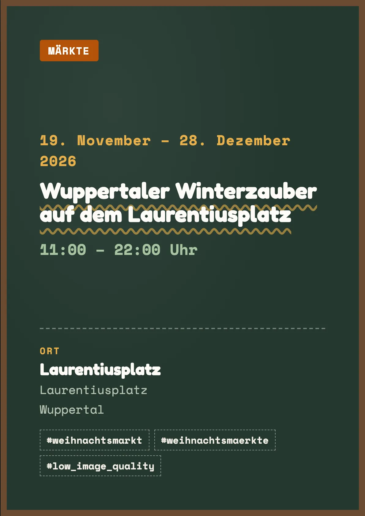 Veranstaltungsflyer