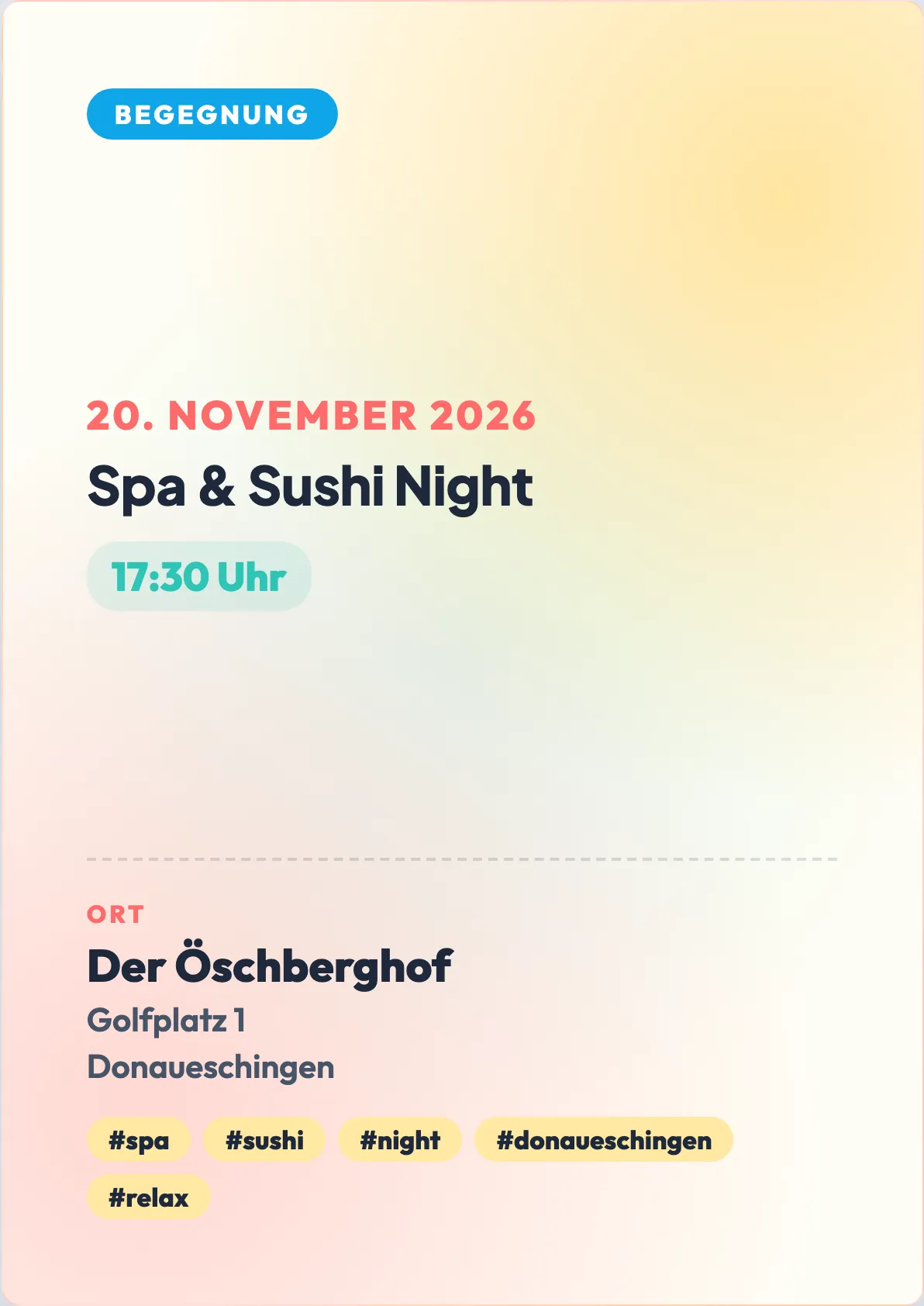 Veranstaltungsflyer