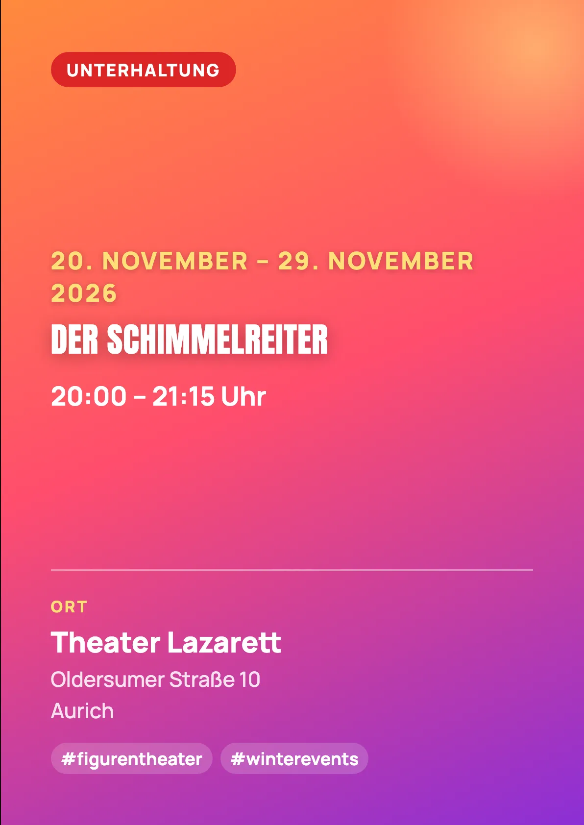 Veranstaltungsflyer