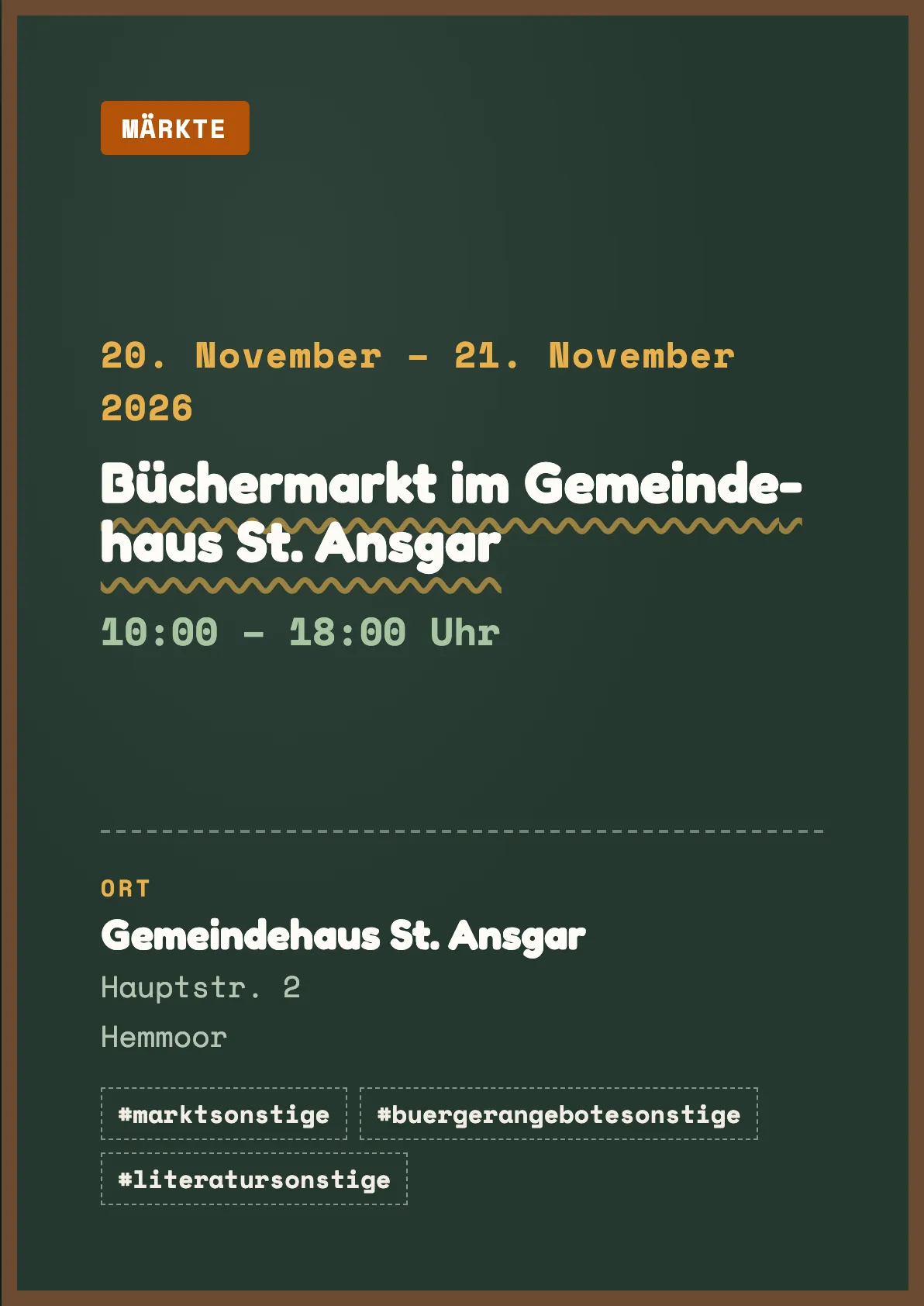 Veranstaltungsflyer