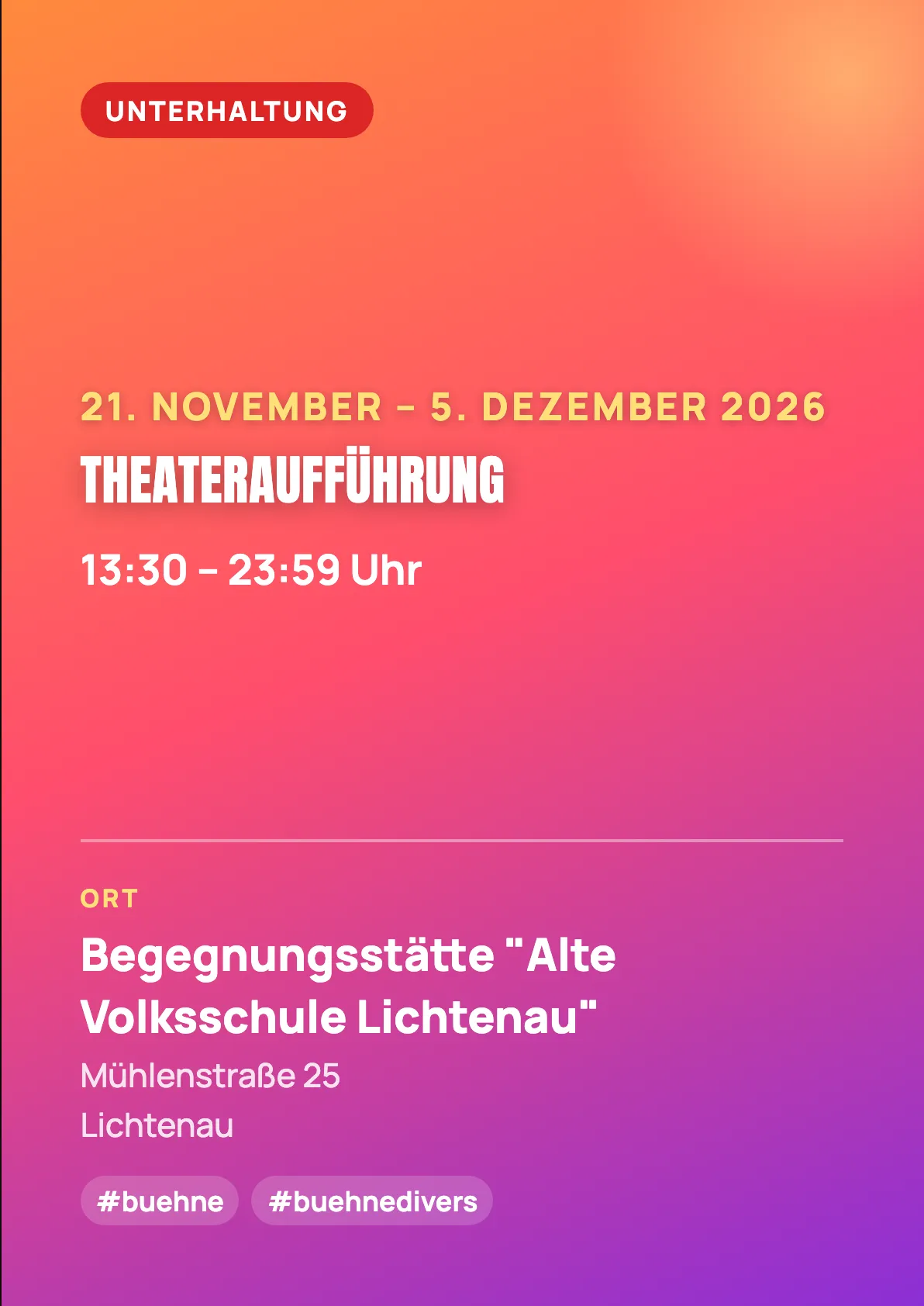 Veranstaltungsflyer