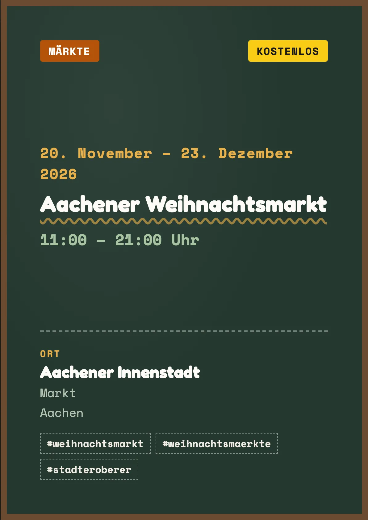 Veranstaltungsflyer