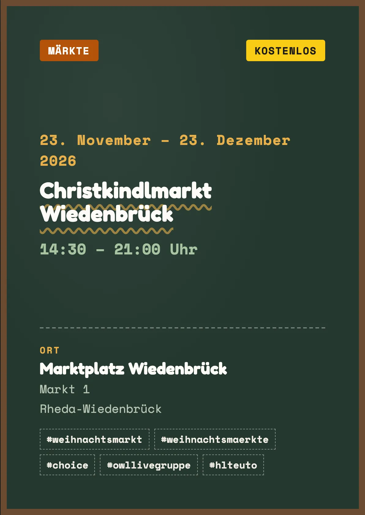 Veranstaltungsflyer