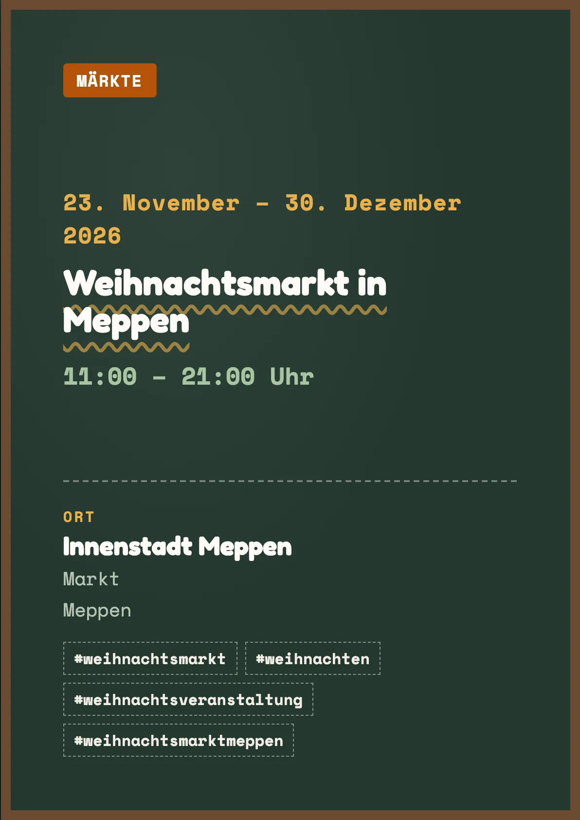 Veranstaltungsflyer