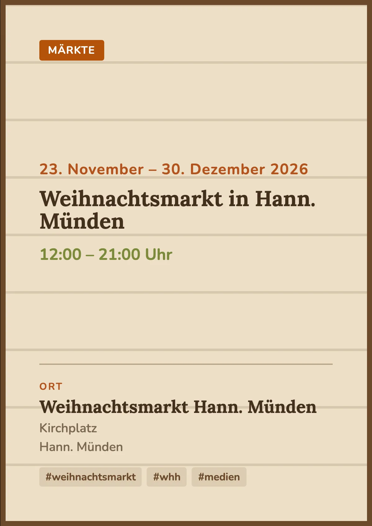Veranstaltungsflyer