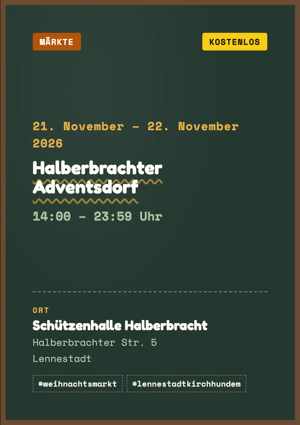 Veranstaltungsflyer