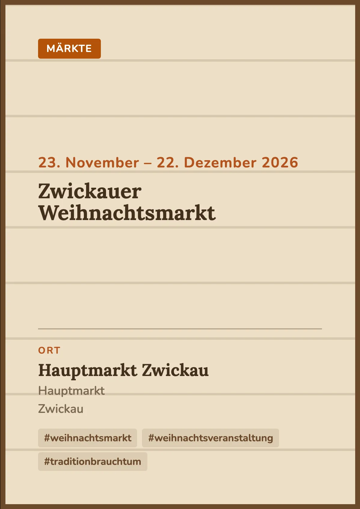 Veranstaltungsflyer