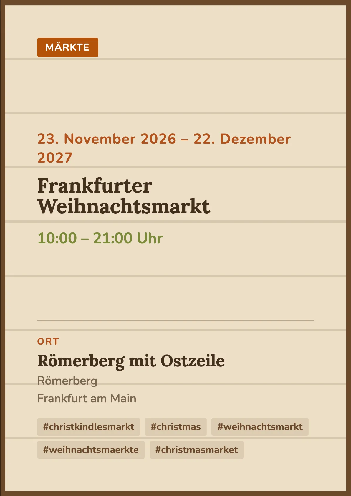 Veranstaltungsflyer
