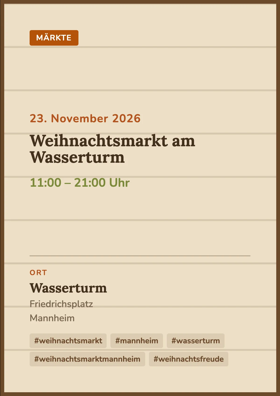 Veranstaltungsflyer