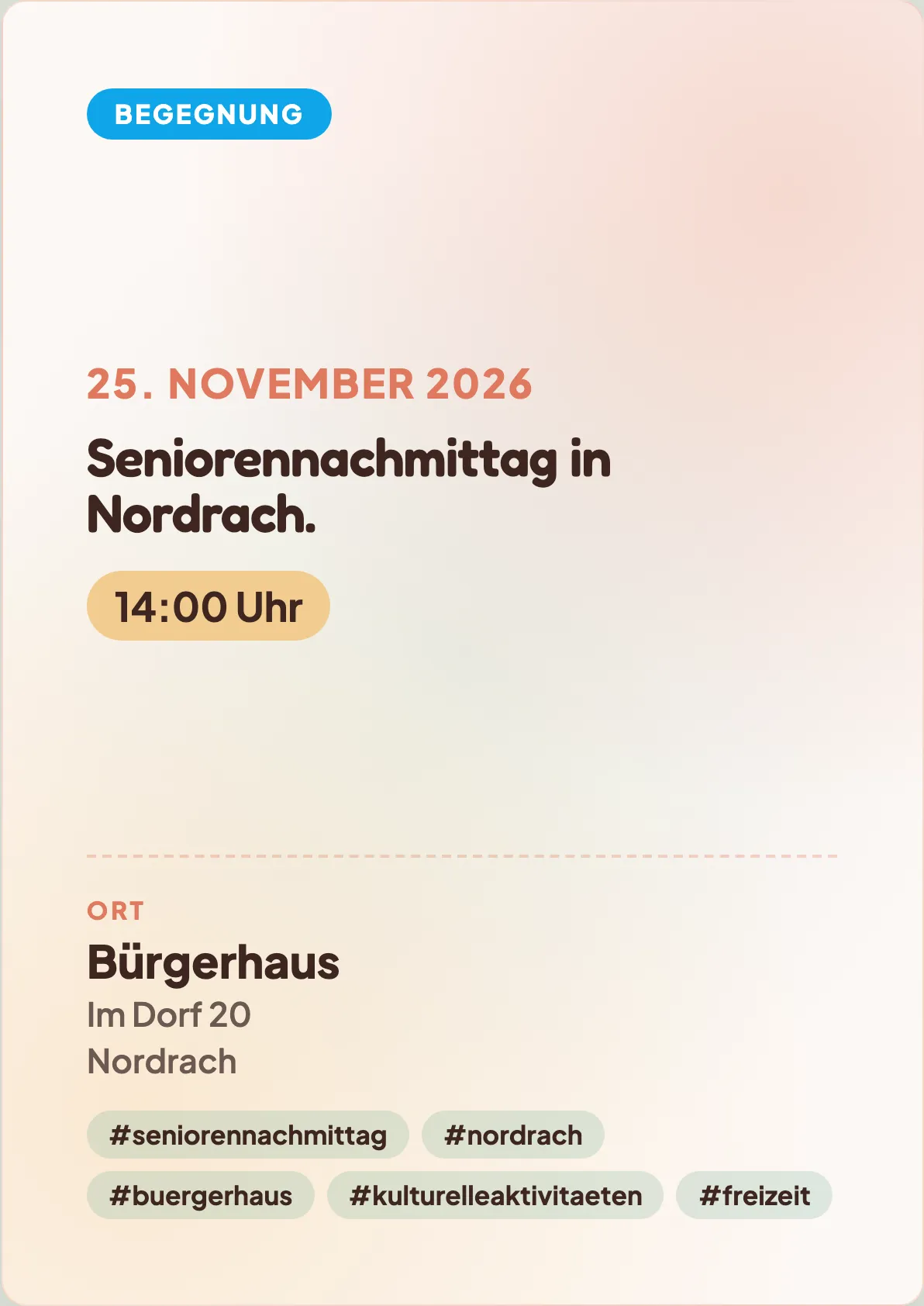 Veranstaltungsflyer