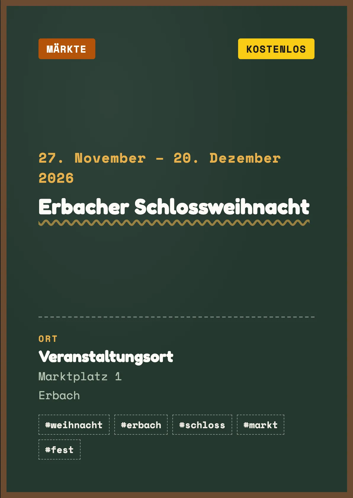 Veranstaltungsflyer