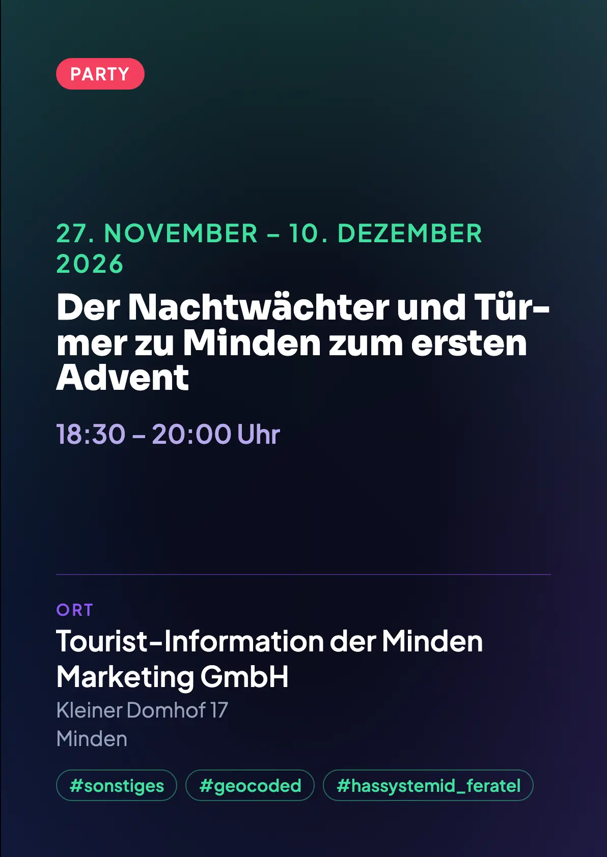 Veranstaltungsflyer