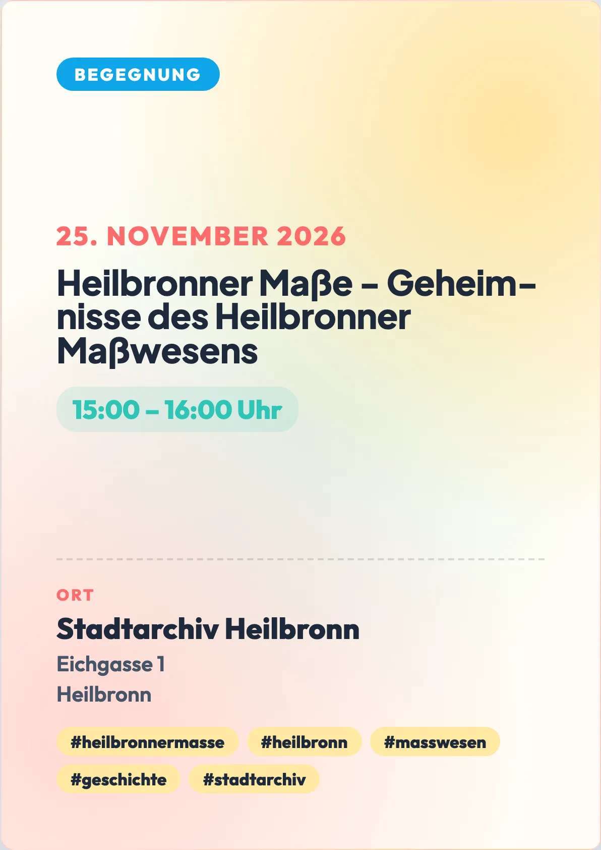 Veranstaltungsflyer
