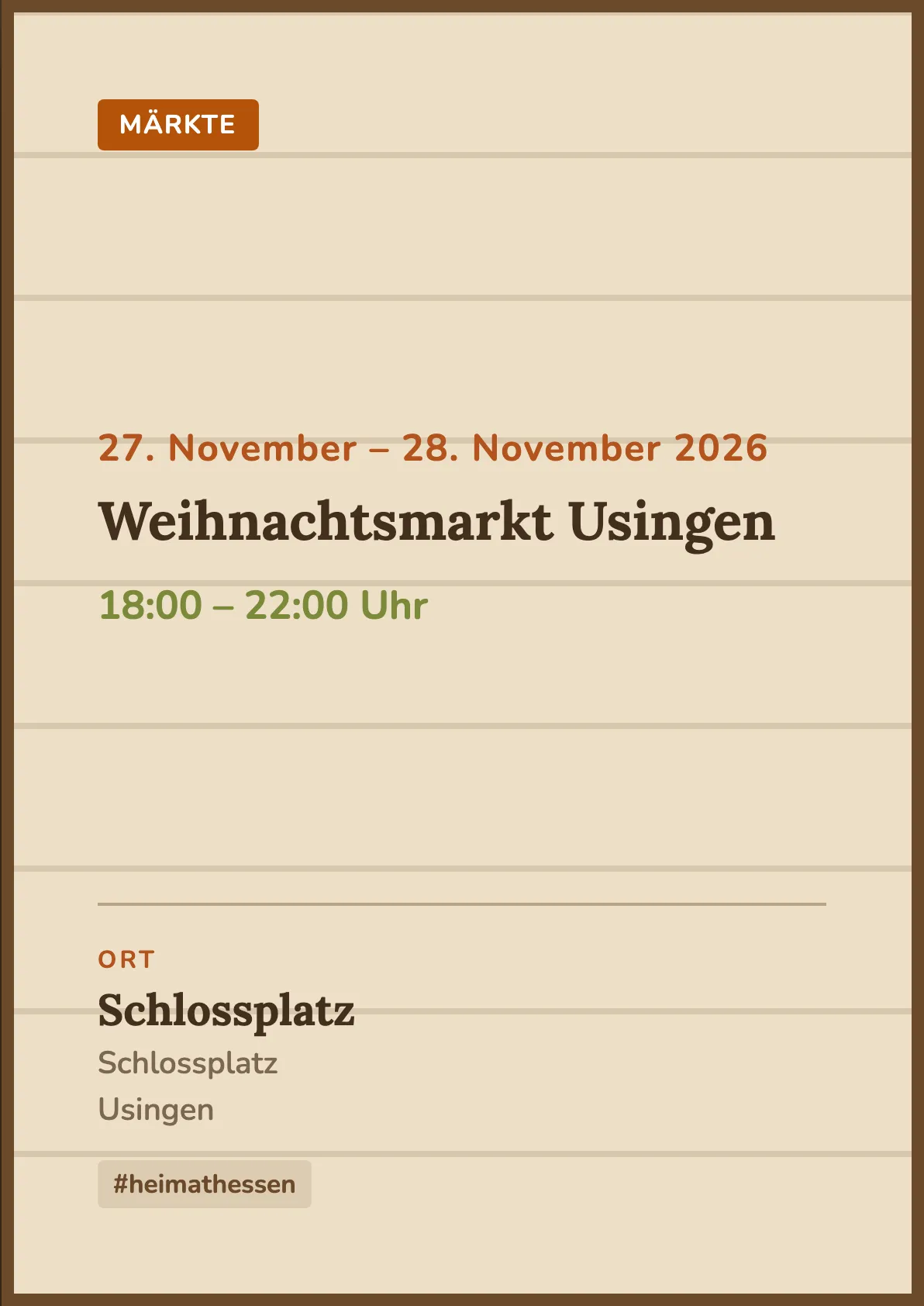 Veranstaltungsflyer