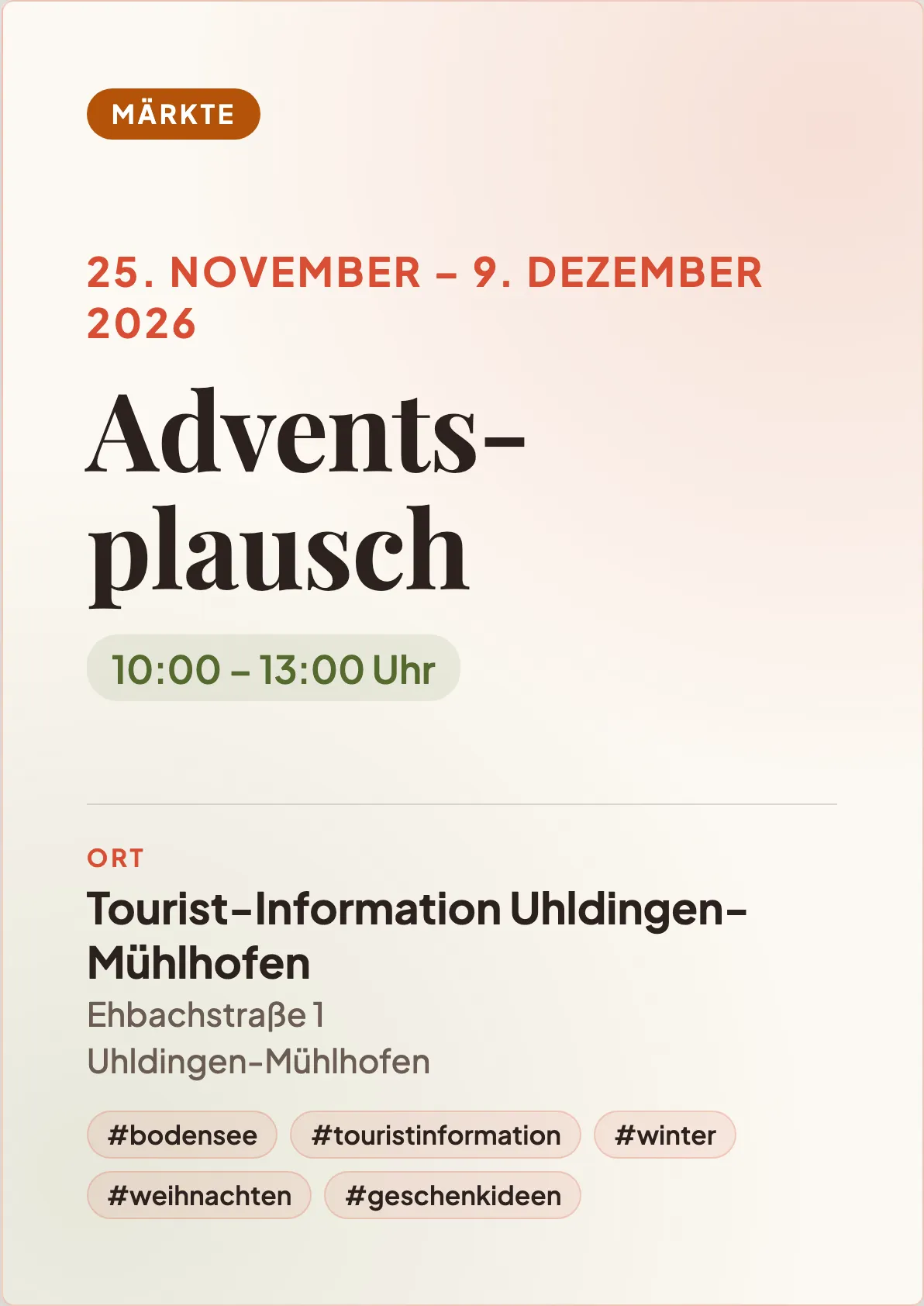 Veranstaltungsflyer