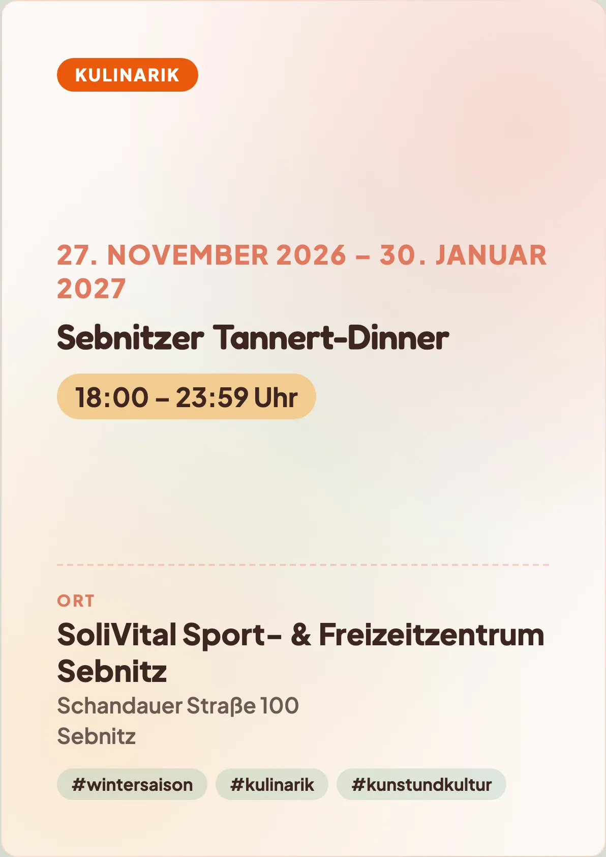 Veranstaltungsflyer