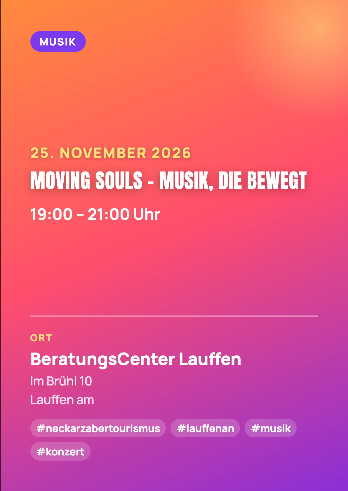 Veranstaltungsflyer