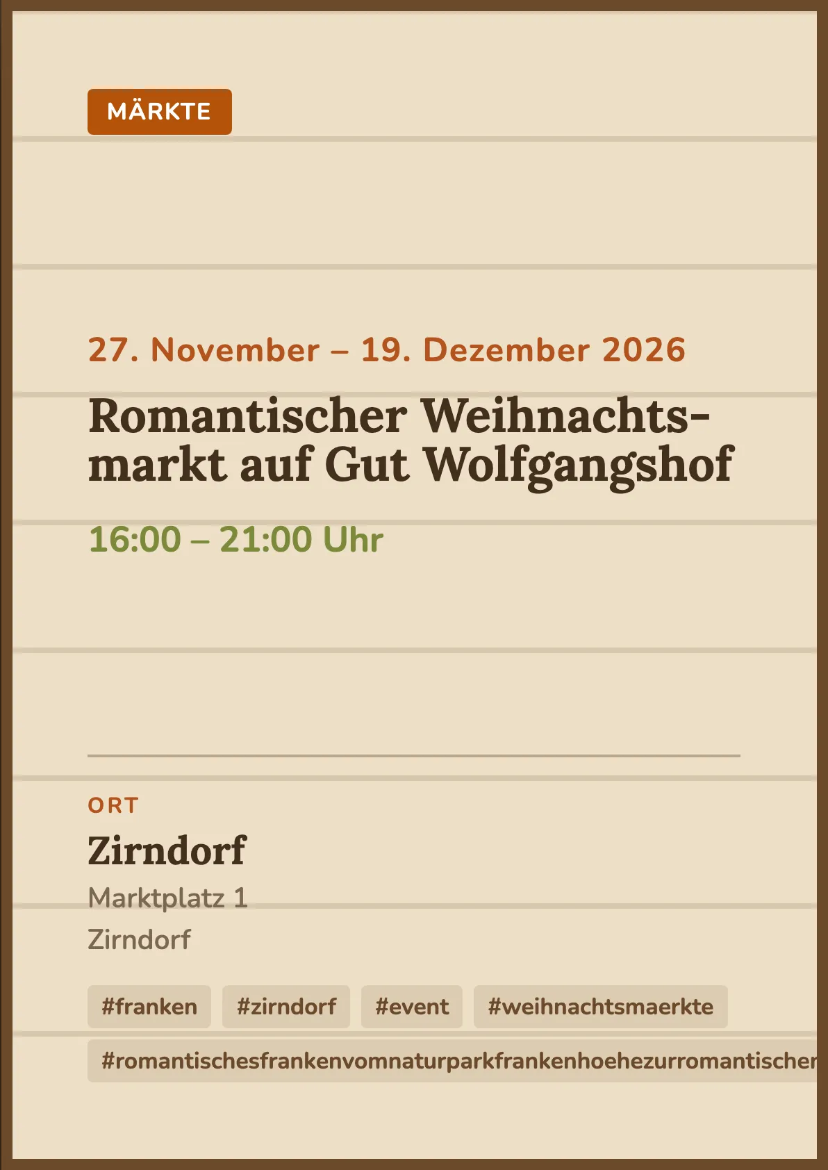 Veranstaltungsflyer
