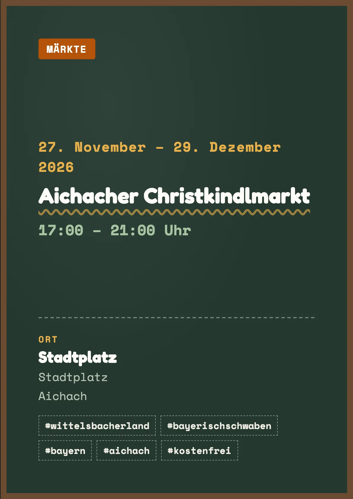 Veranstaltungsflyer