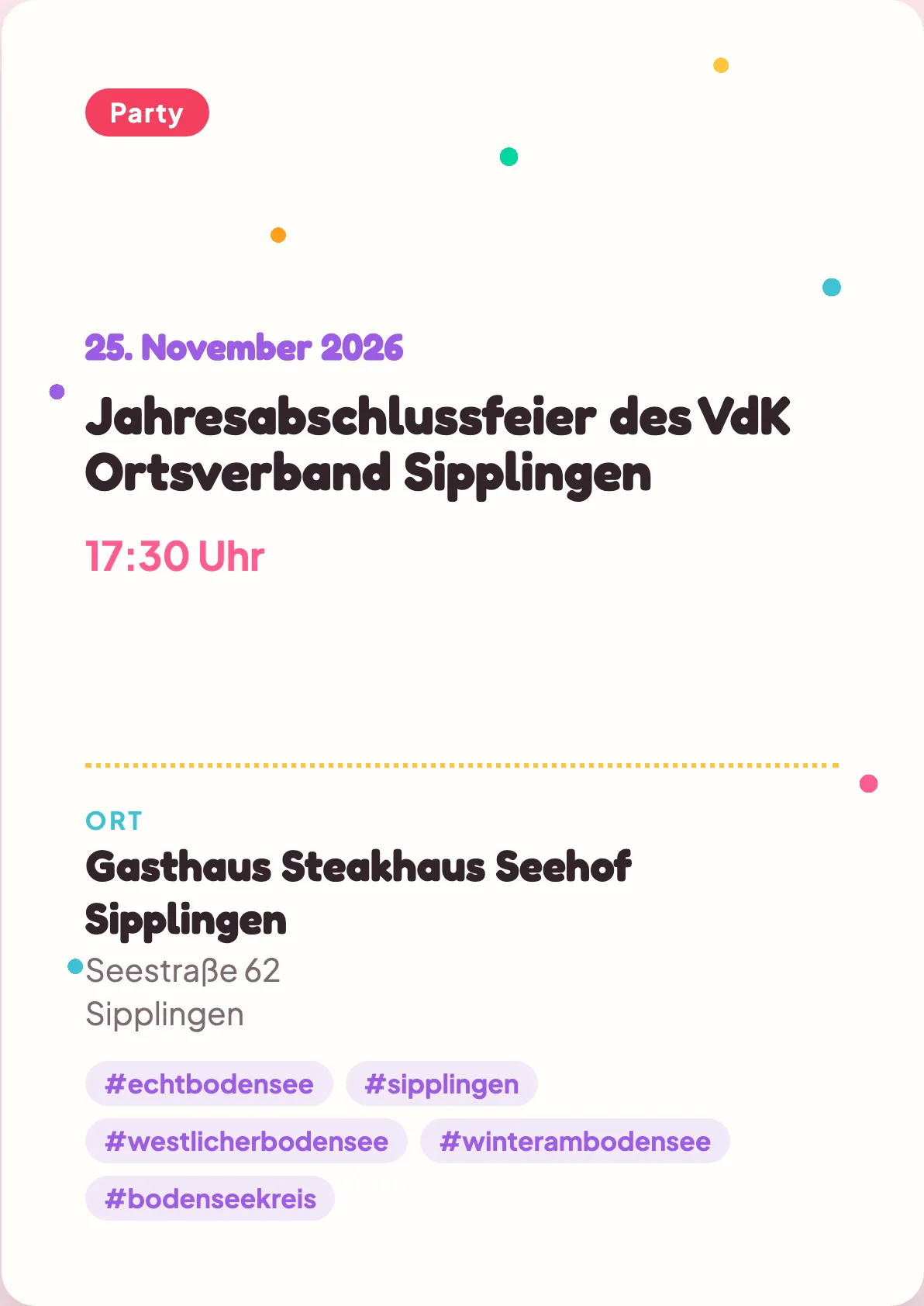 Veranstaltungsflyer