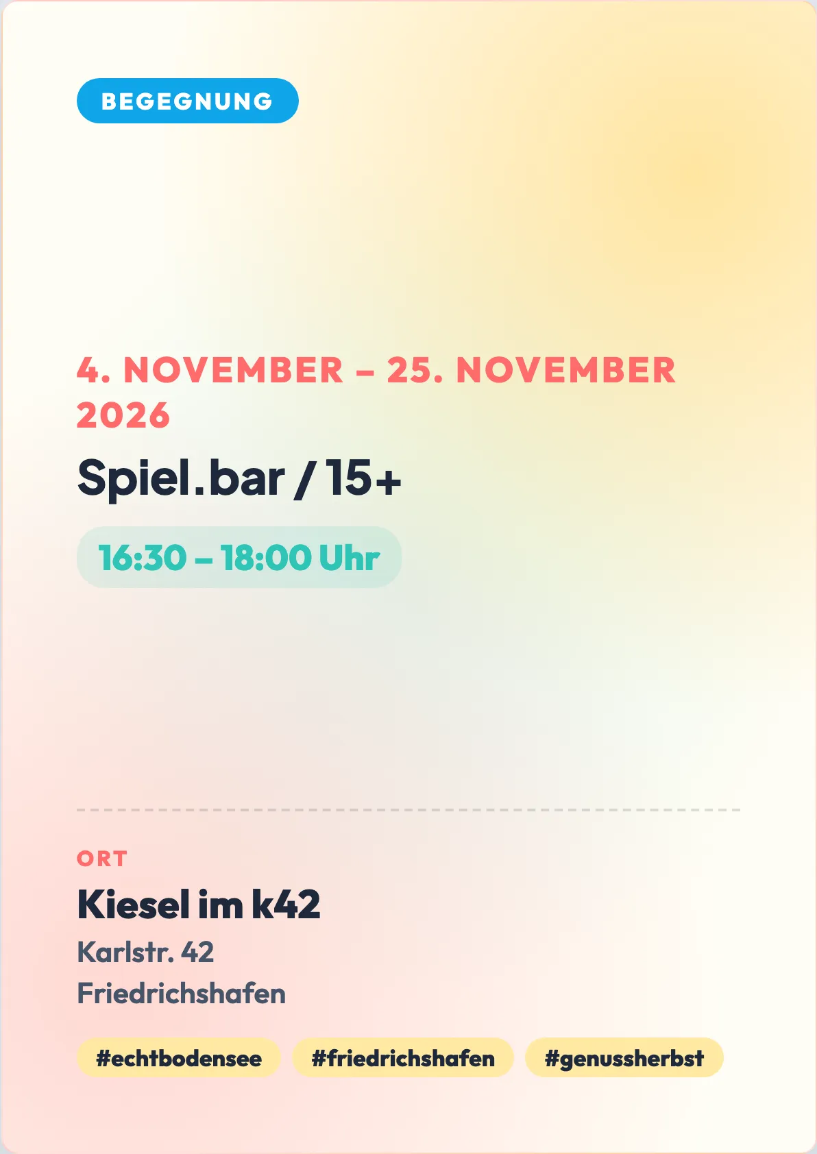 Veranstaltungsflyer