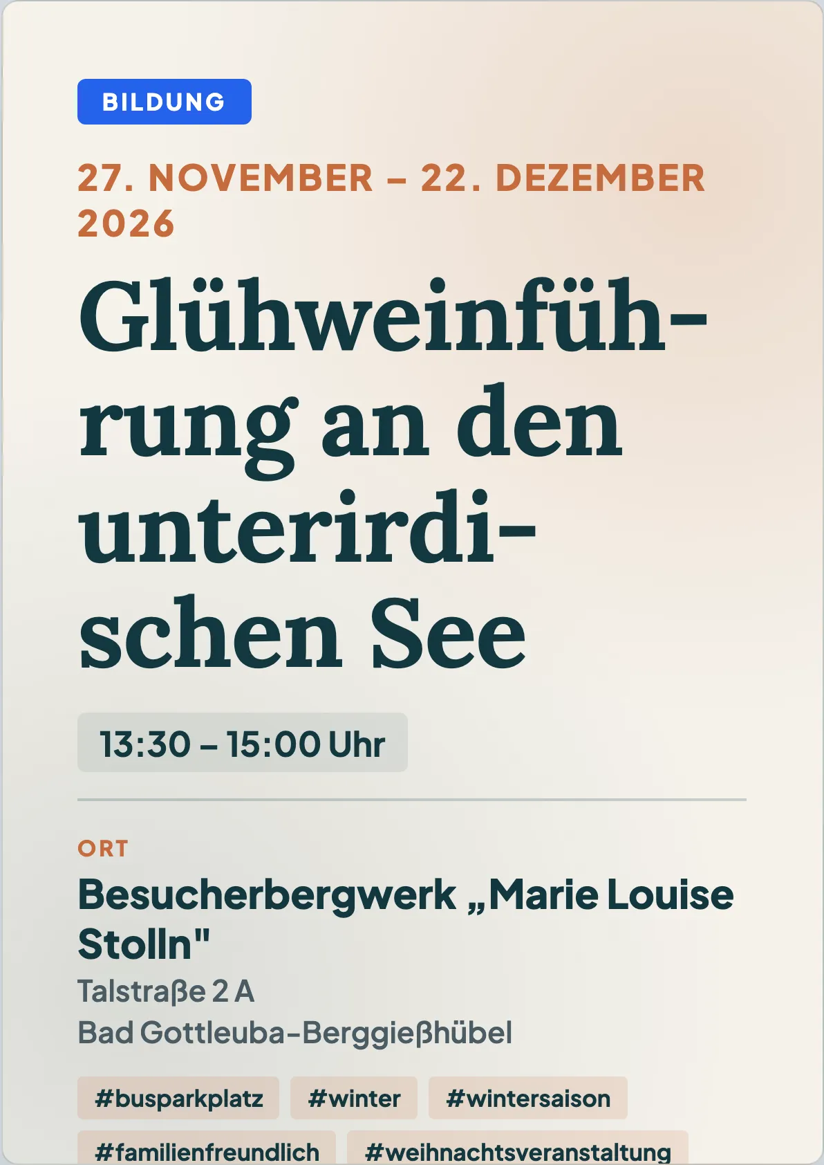 Veranstaltungsflyer