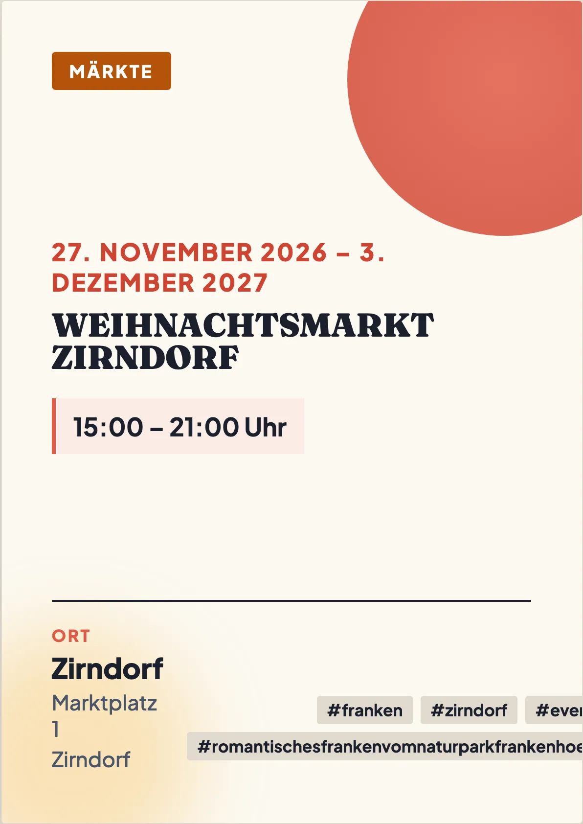 Veranstaltungsflyer