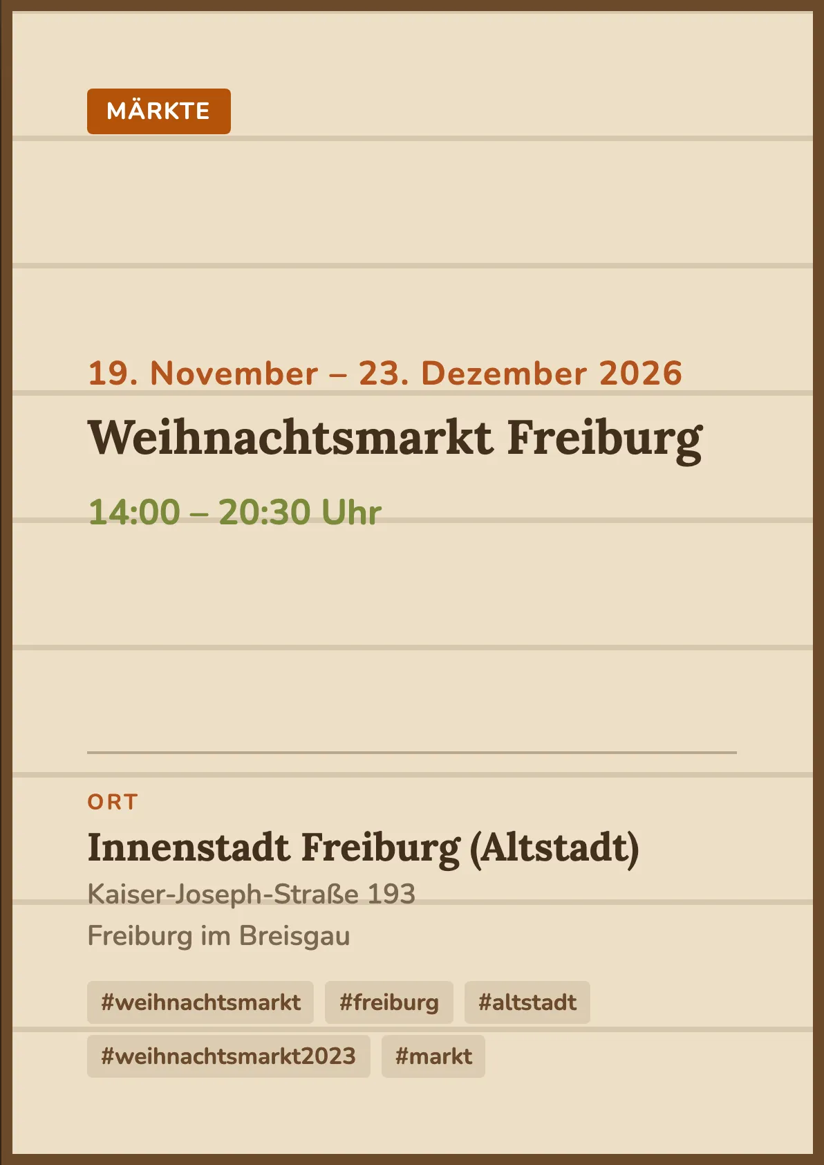 Veranstaltungsflyer