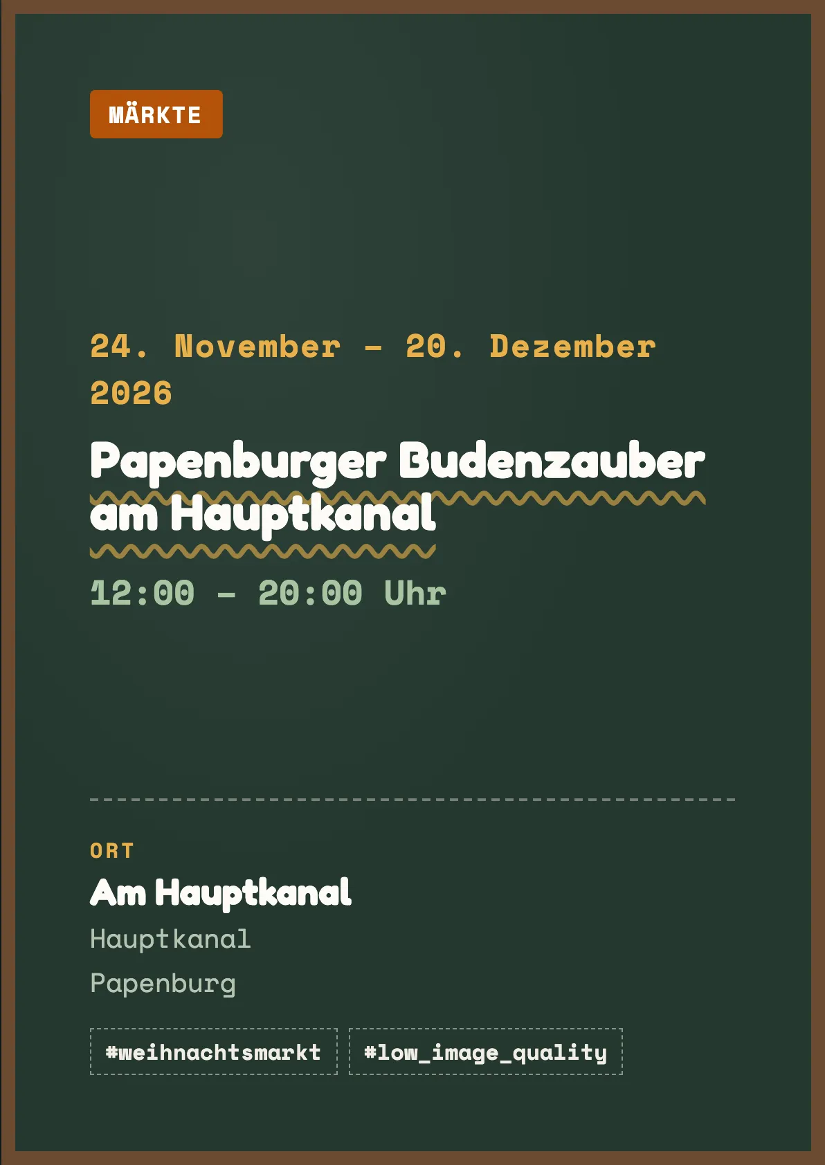 Veranstaltungsflyer