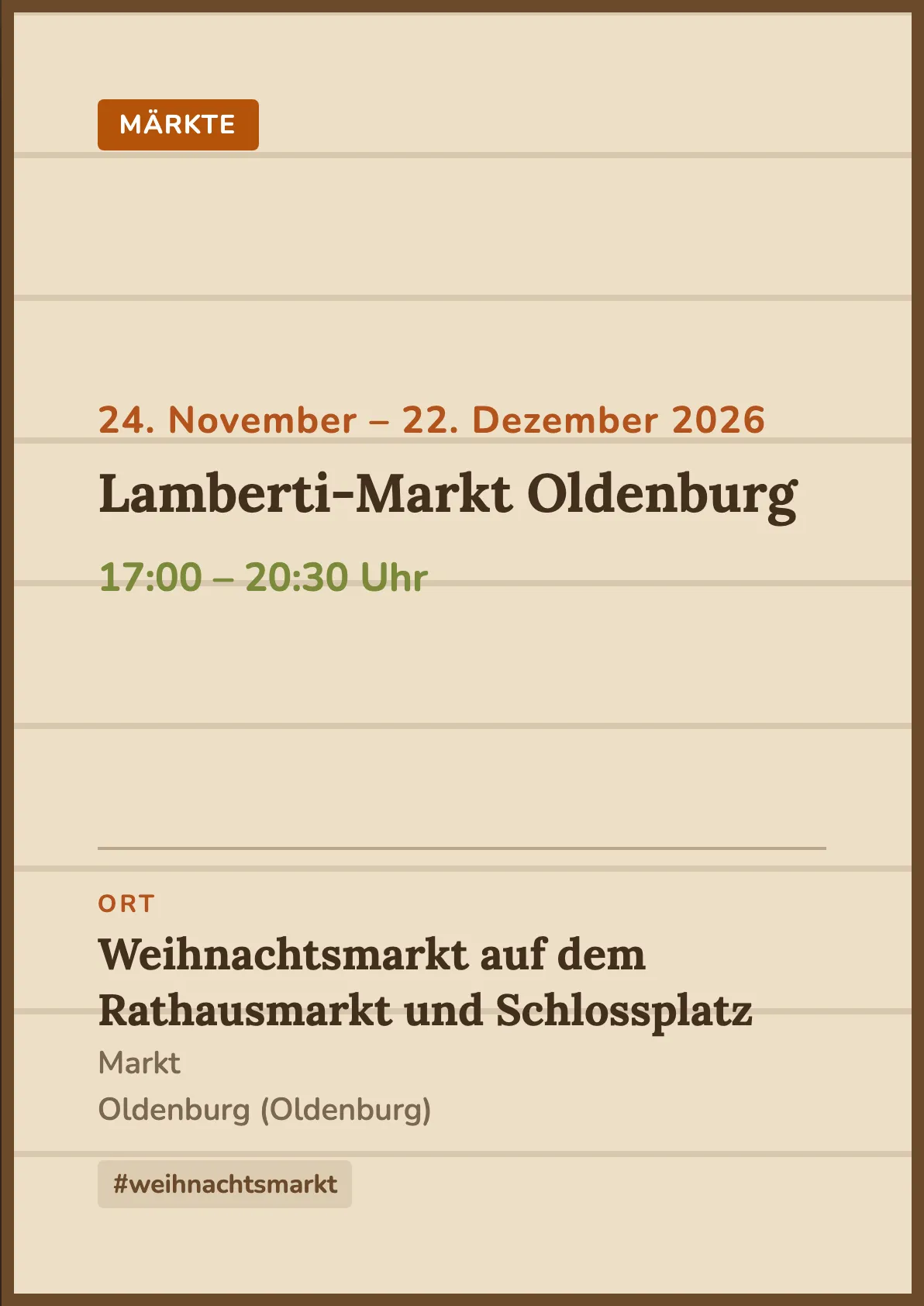 Veranstaltungsflyer