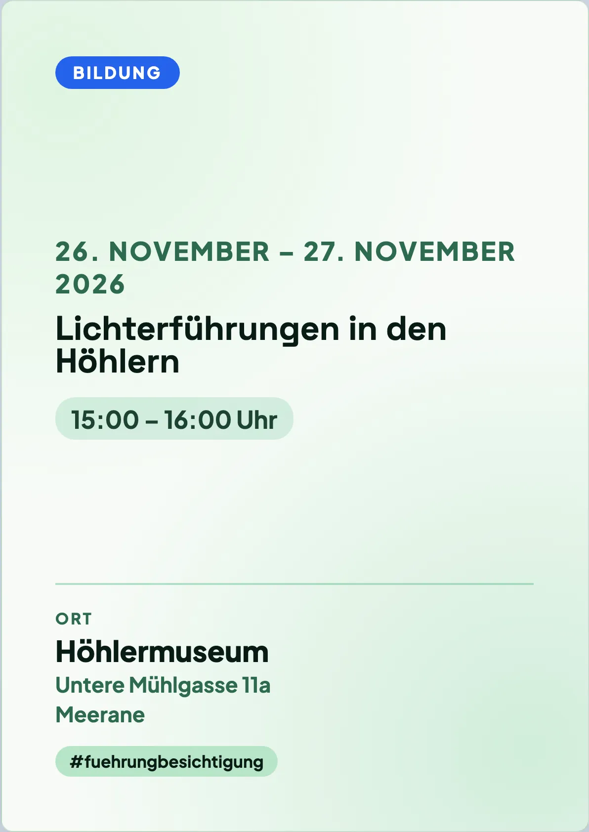 Veranstaltungsflyer