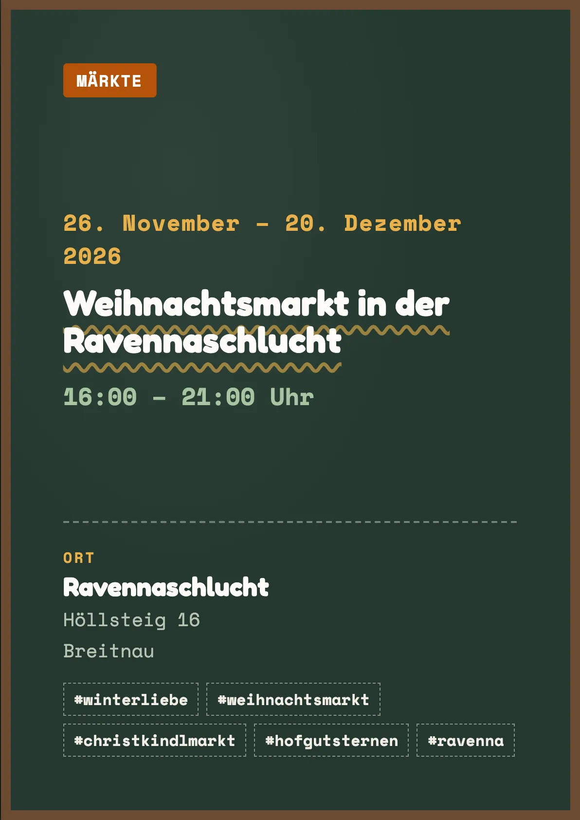 Veranstaltungsflyer