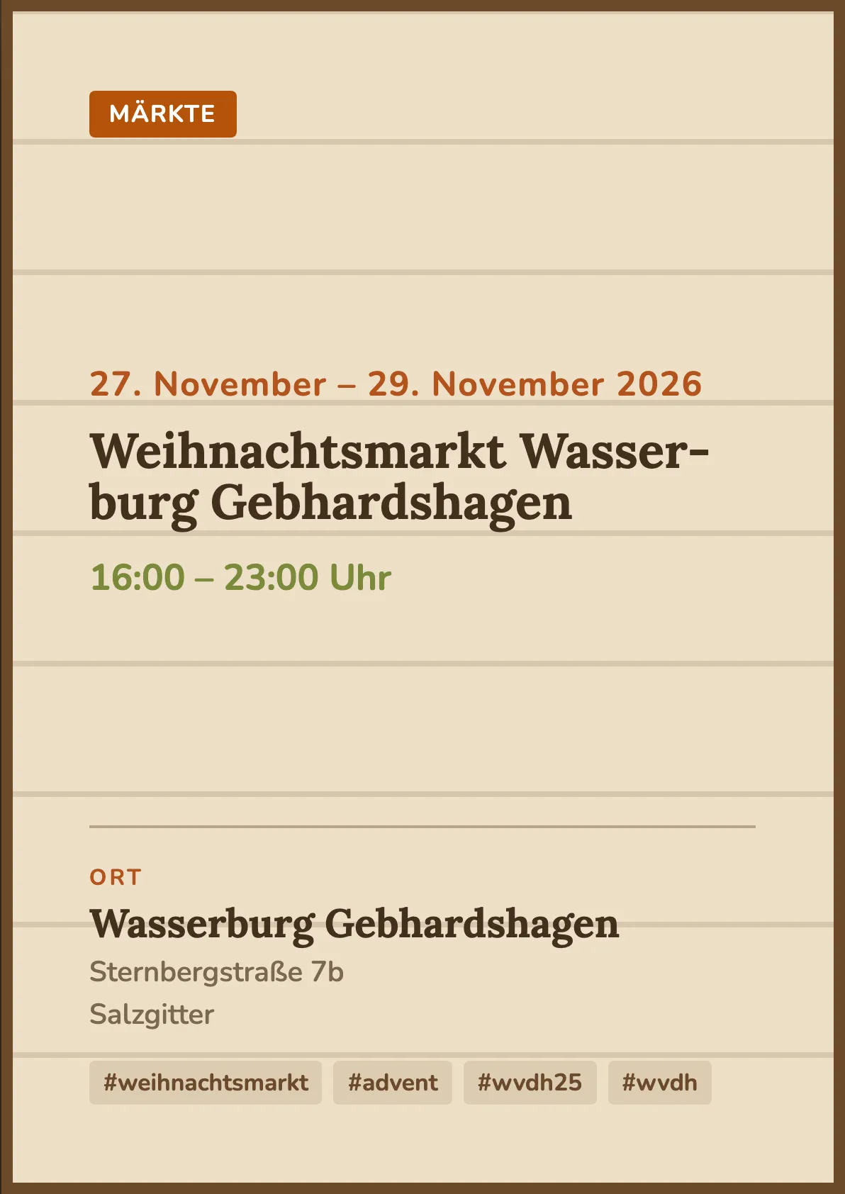 Veranstaltungsflyer