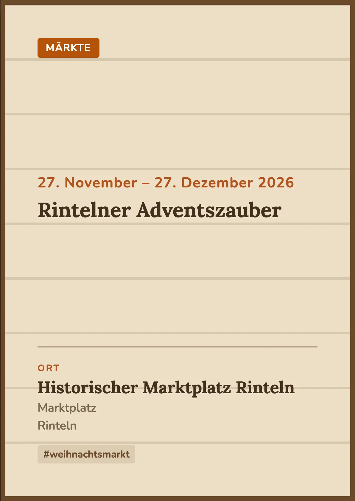 Veranstaltungsflyer