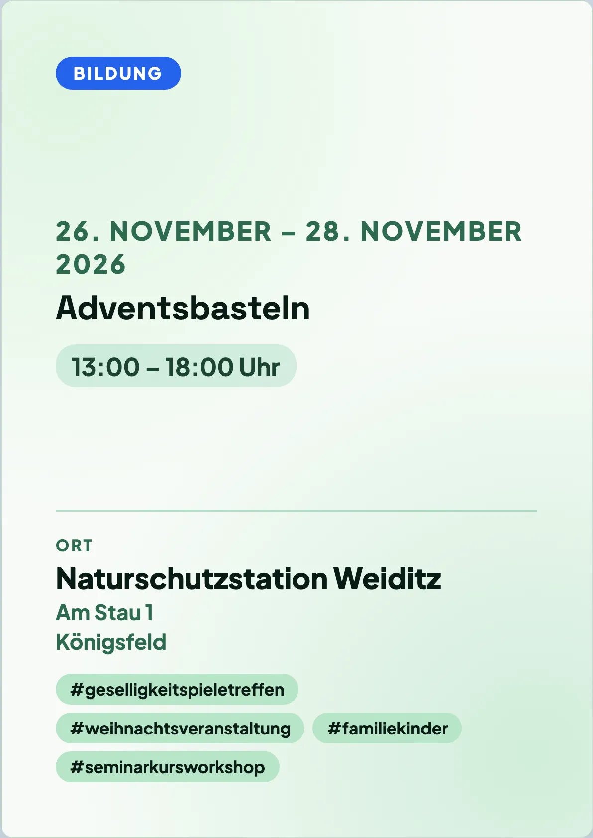 Veranstaltungsflyer