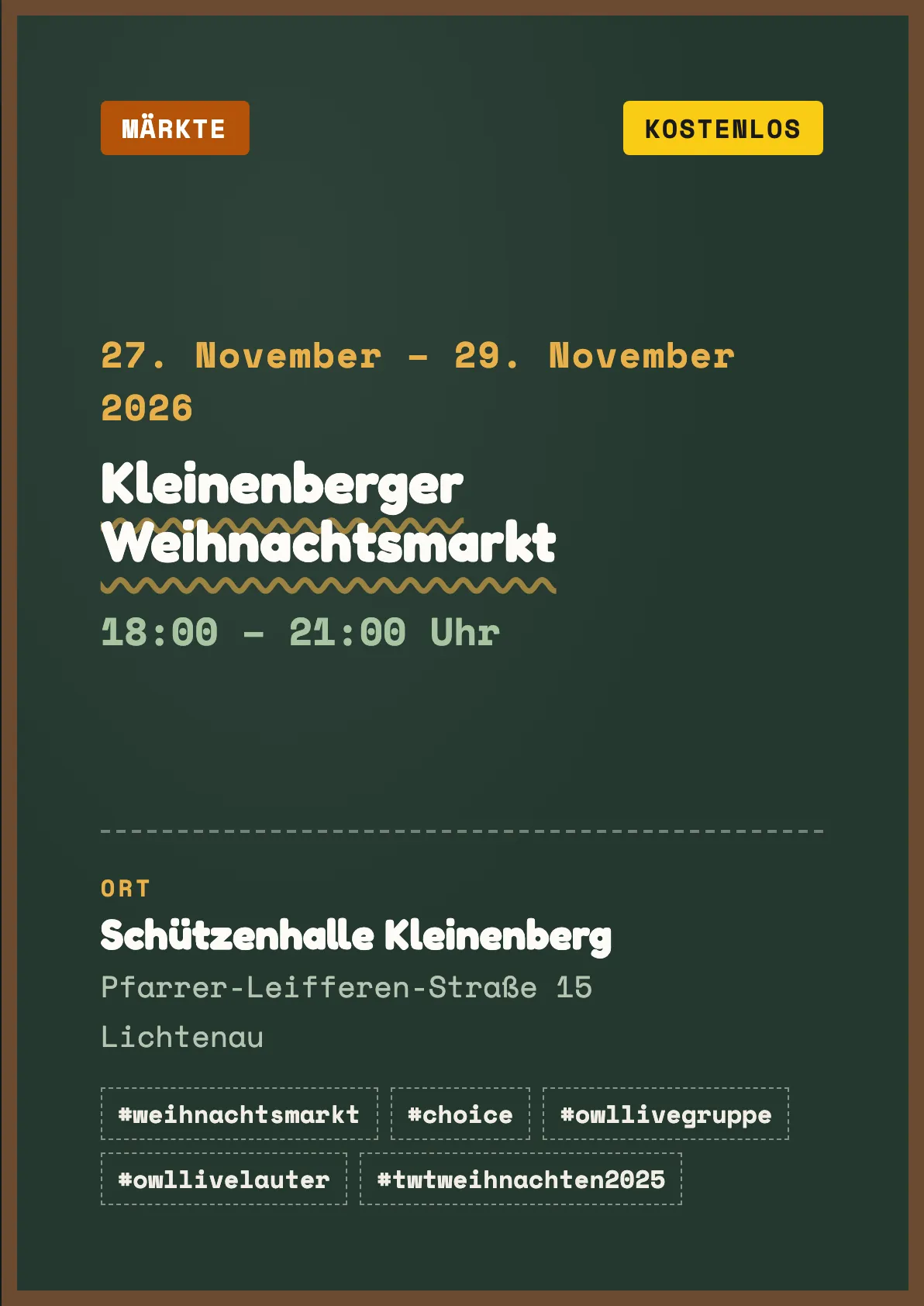 Veranstaltungsflyer