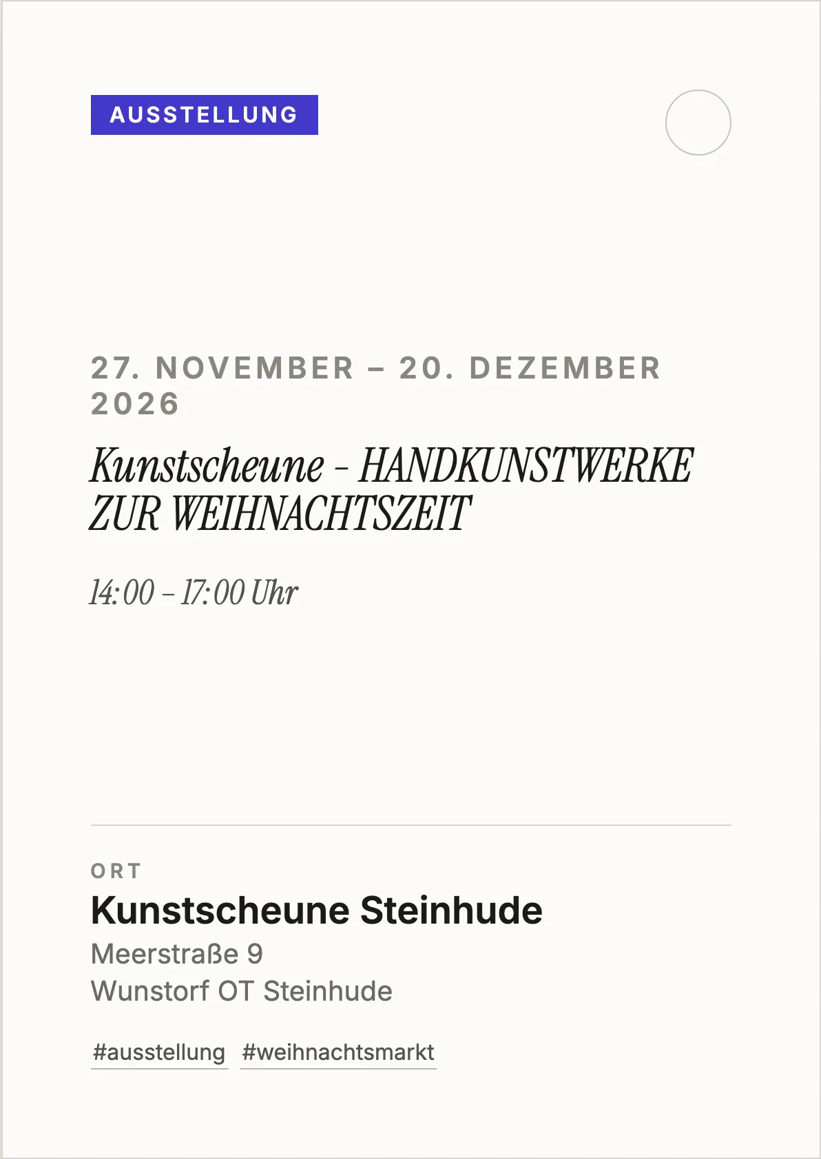 Veranstaltungsflyer