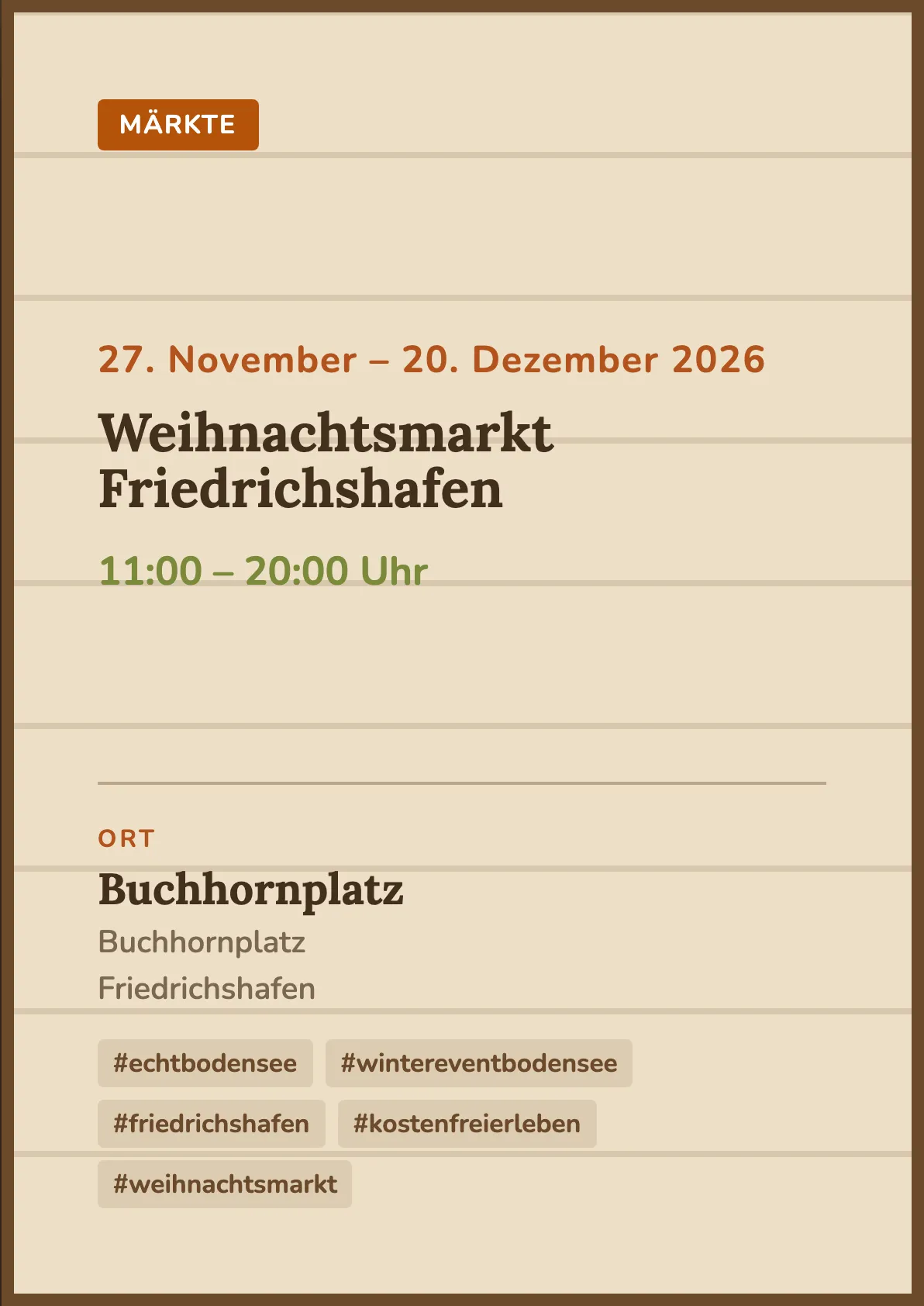 Veranstaltungsflyer